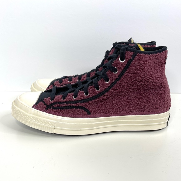 CONVERSE Chuck 70 Cozy Utility Sherpa High Top Sneakers NEW Shadowberry Size 10 - Picture 7 of 14